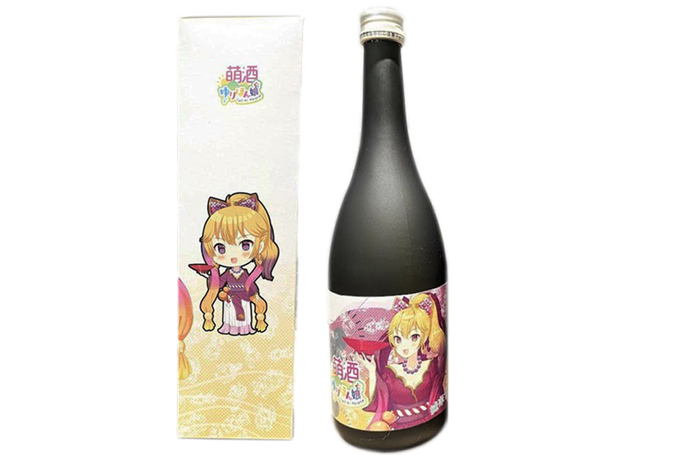 萌酒〜ゆりほん娘〜 松皮カンナ 純米大吟醸（720ml×1本）たこ・甘エビの燻製2種セット