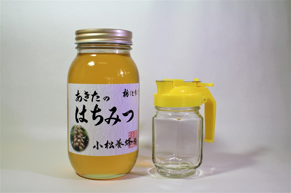 小松養蜂場 はちみつ 秋田県産 100％ 栃蜂蜜 1.2kg 空ピッチャー付