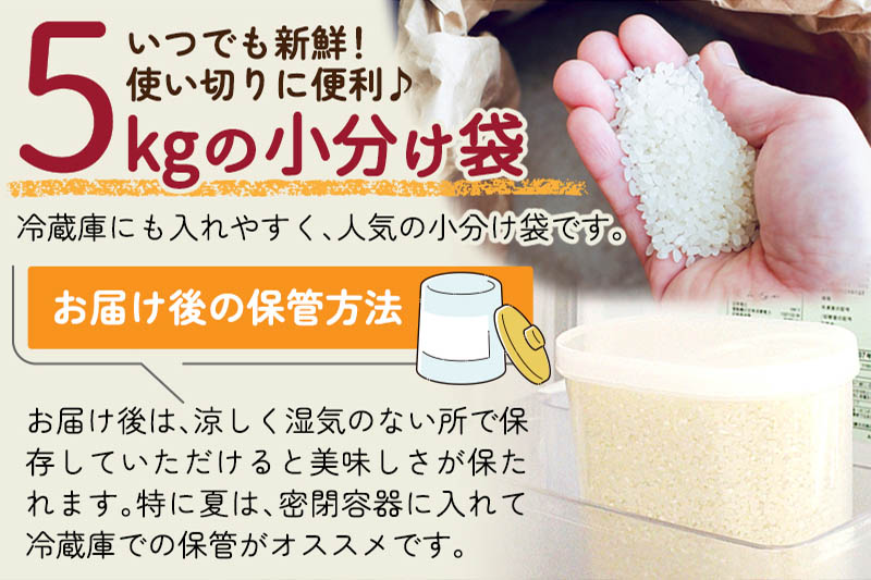 ※令和6年産 新米予約※《1回のみお届け》【玄米】通算5回特A 秋田県産ひとめぼれ 計25kg (5kg×5袋)【2024年12月頃出荷予定】