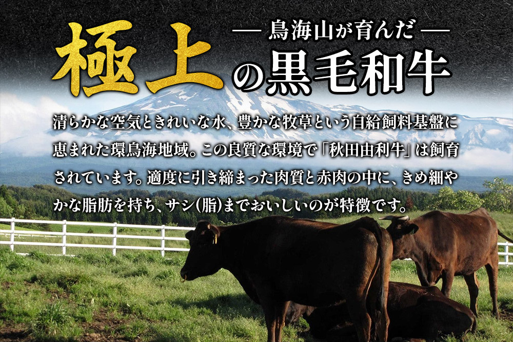 秋田由利牛 しゃぶしゃぶ用 ロース 1.6kg（400g×4パック）