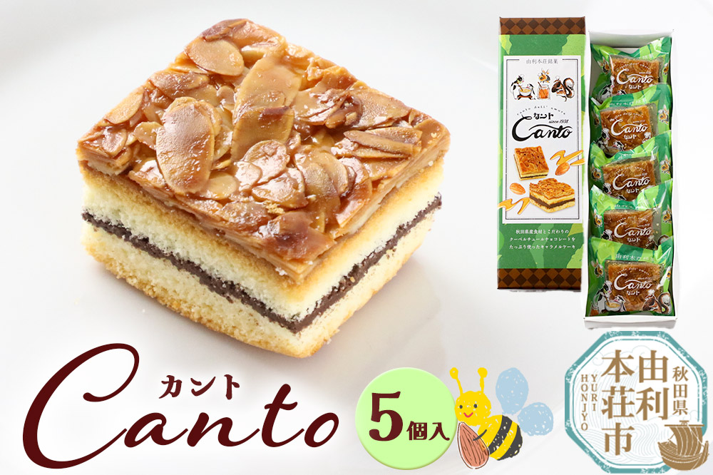 カント 5個入り キャラメルケーキ スイーツ ケーキ クーベルチュール チョコレート 5ケ入 5コ入 箱入