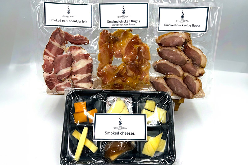 燻製屋チャコール ワインの「マリアージュ」燻製セット 4種 [燻製 おつまみ チーズ 燻製セット 燻製屋チャコール]
