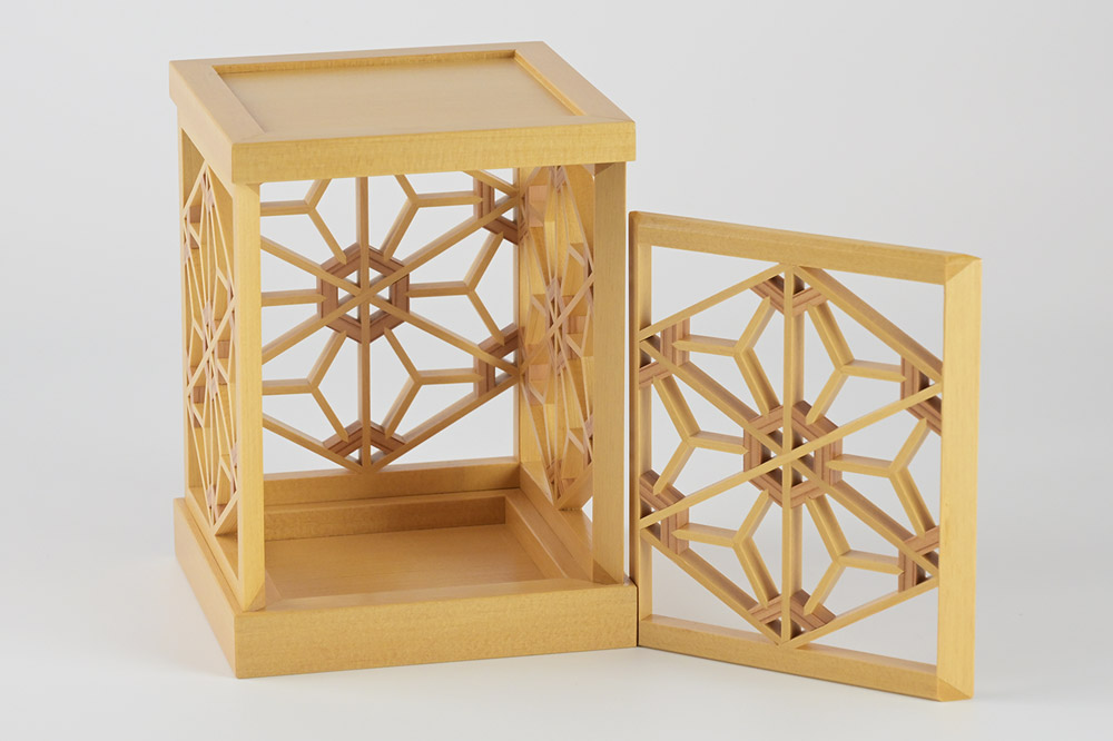 組子細工 ランタン（W112×H170×D125mm）伊藤建具製作所 秋田県 由利本荘市