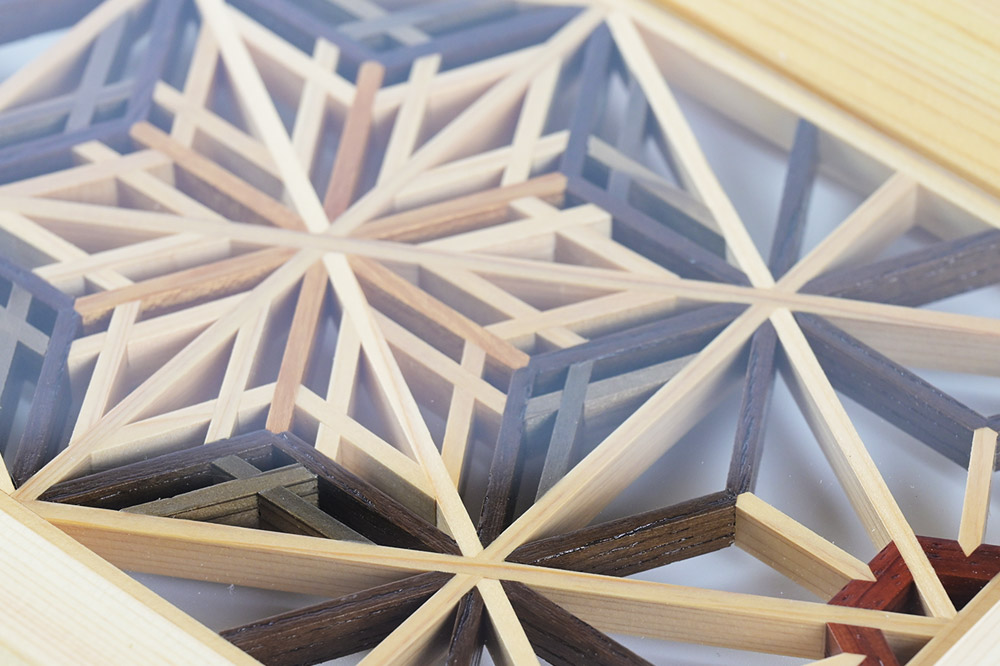 組子細工 トレー（W275×H25×D185mm）伊藤建具製作所 秋田県 由利本荘市