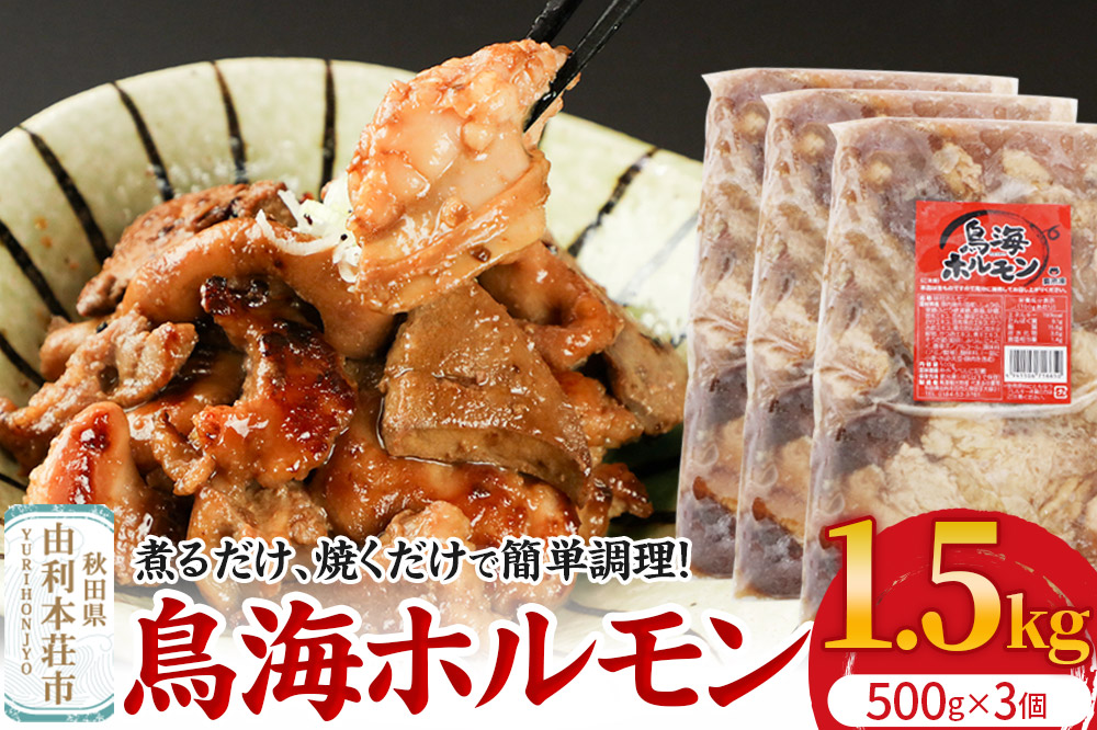 鳥海ホルモン 3個入（500g×3）