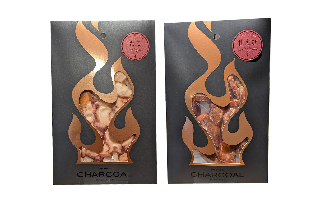 萌酒〜ゆりほん娘〜 松皮カンナ 純米大吟醸（720ml×1本）たこ・甘エビの燻製2種セット