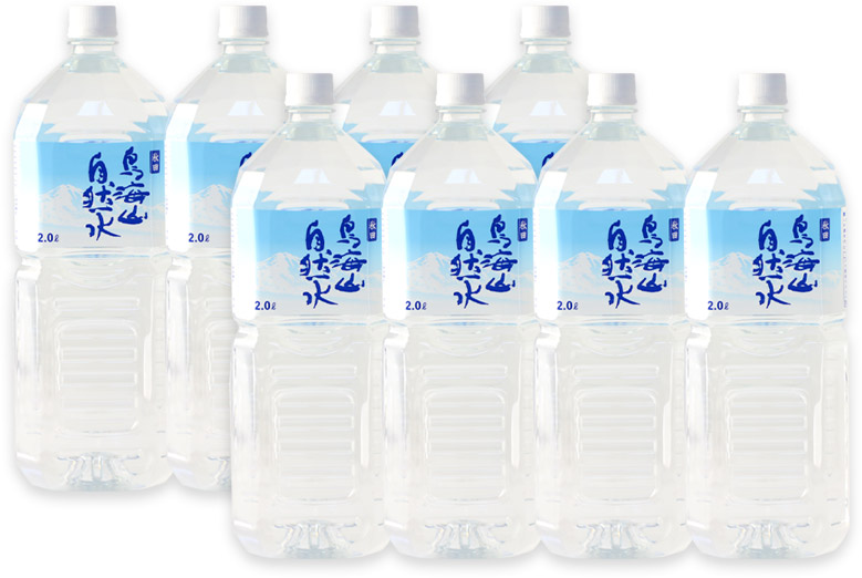 《定期便10ヶ月》鳥海山自然水(2L)8本×10か月連続 計80本