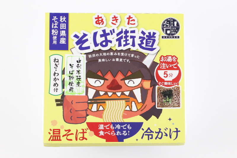 あきたそば街道 カップ麺 （冷がけ、温そば兼用）×12個