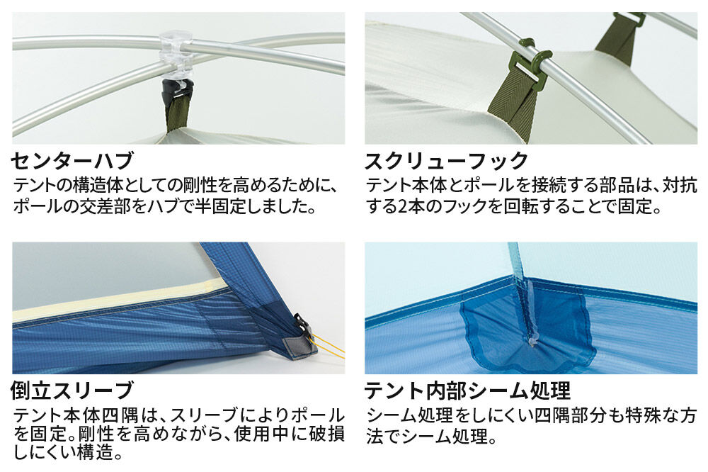 PUROMONTE 軽量 ダブルウォールテント 1人用 3シーズン対応 ライトグリーン［VEL-10 3S］テント用品 アウトドア用品