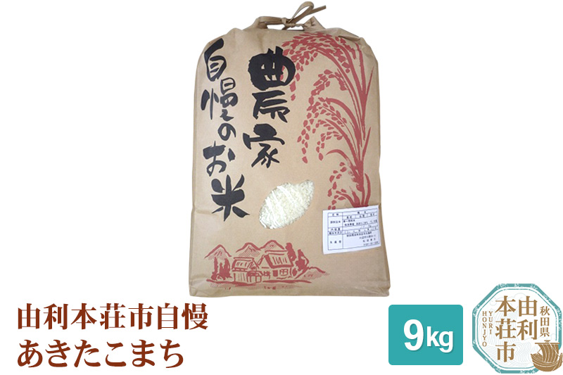 米 9kg 精米 秋田県産 あきたこまち 令和6年産 自慢のお米 9kg