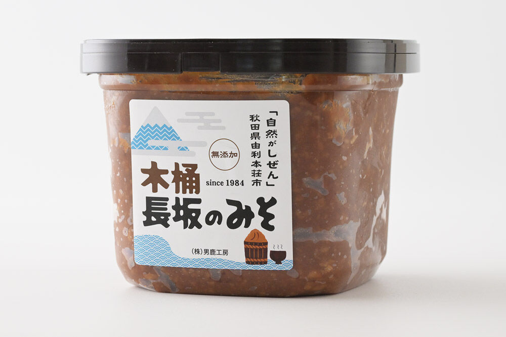 味噌 長坂のみそ 1kg（1kg×1個）保存料・酒精等無添加 男鹿工房 [味噌 みそ ミソ 調味料 無添加 発酵 食品 国産 味噌汁 秋田 男鹿工房]