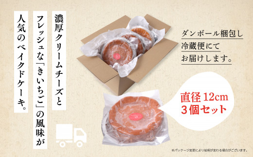 きいちご ベイクドチーズケーキ 3個 セット 洋菓子 お菓子 ケーキ チーズケーキ チーズ ラズベリー 木苺 詰め合わせ 冷蔵 冷凍 ご当地 グルメ バレンタイン ホワイトデー 遅れてごめんね お取り寄せ 個包装 秋田 潟上市 訳あり