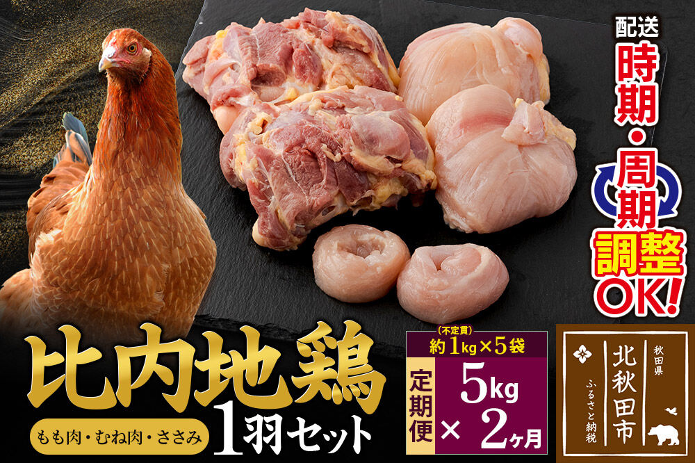 比内地鶏 1羽セット もも肉 むね肉 ささみ 約5kg
