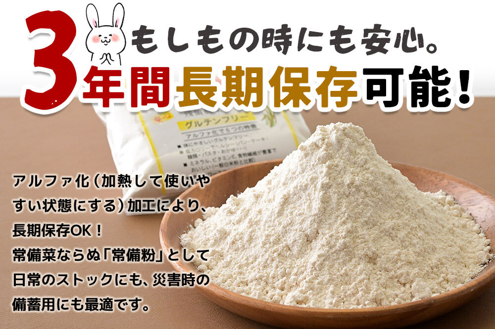 玄米からつくられた 米粉 秋田さらり玄米粉 500g レターパックライト [玄米粉 玄米 米粉 秋田さらり 国産 グルテンフリー アルファ化 パン 菓子 ケーキ 製菓 長期保存 備蓄]