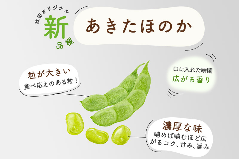 枝豆1kg (250g×4袋) 秋田のオリジナル品種あきたほのか 冷蔵 生でお届け えだ豆 レンジでチン おつまみ