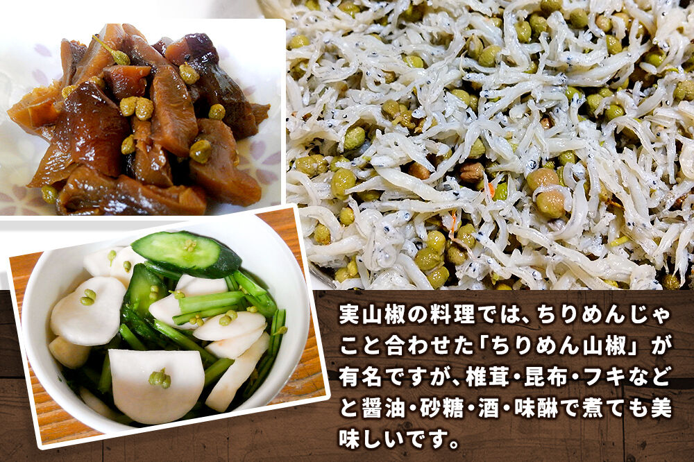 塩蔵実山椒 50g×4個 手作り  秋田県 北秋田阿仁産 [自家製 手作り]