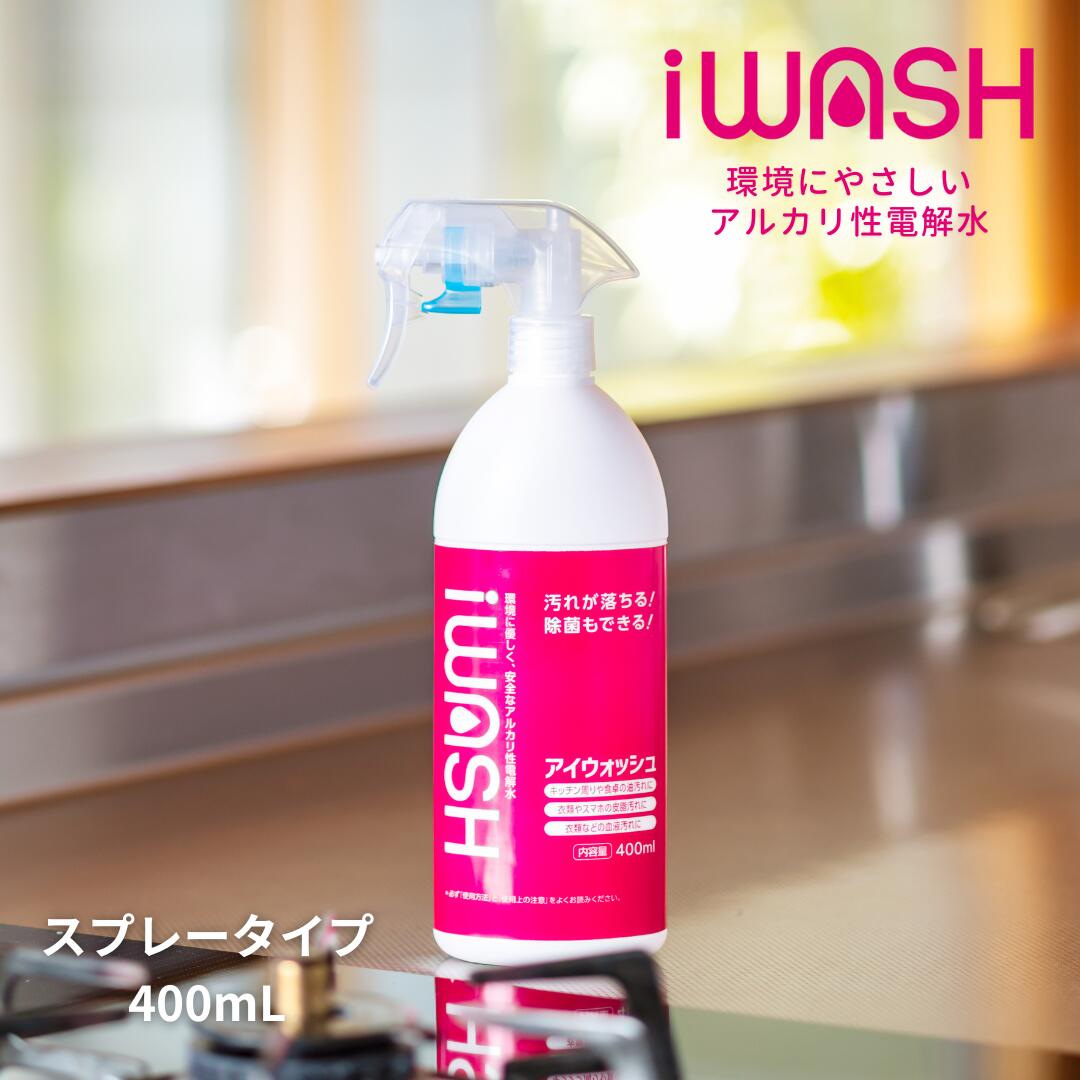 iWASH（アイウォッシュ）400mLスプレー  雑貨 日用品 油脂洗浄効果