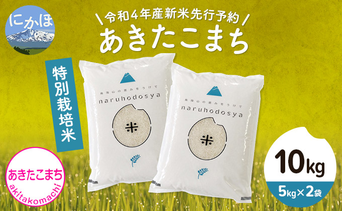《令和4年産新米先行予約》特別栽培米　あきたこまち 白米 10kg（5kg×2袋）
