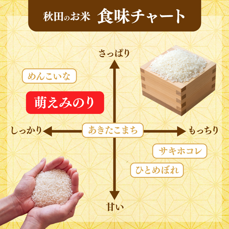 【新米先行予約】【6か月定期便】 萌えみのり 精米 10kg 【令和8年度産精米 白米 米 コメ お米 おこめ ブランド米 ご飯 ごはん 秋田 にかほ】