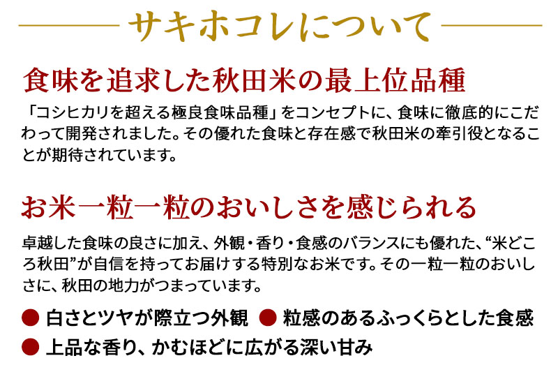 〈令和6年産〉【玄米】サキホコレ 5kg (5kg×1袋) 秋田県産 特別栽培米 令和6年産 お米 発送時期が選べる【1回のみお届け】