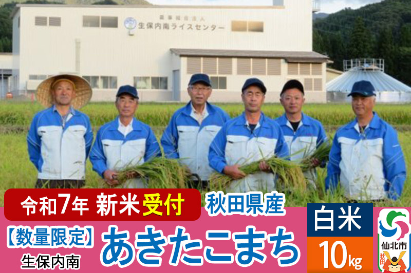 ＜令和7年産 新米予約＞【白米】あきたこまち 10kg（10kg×1袋）精米  秋田県仙北市産 10キロ