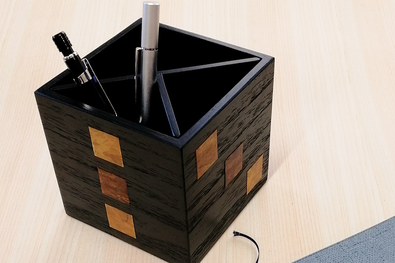 角館樺細工《冨岡商店》ペンスタンド 桜桐 角館工芸協同組合