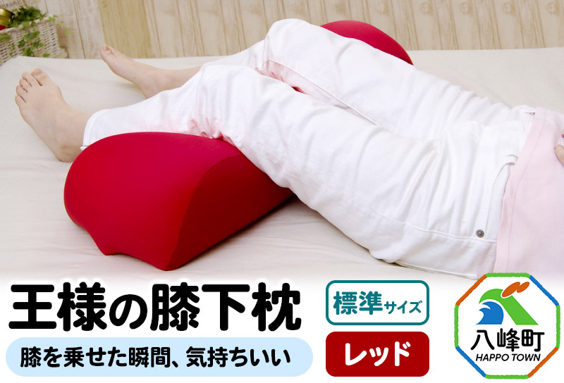 王様の膝下枕 標準サイズ（レッド）膝を乗せた瞬間、気持ちいい