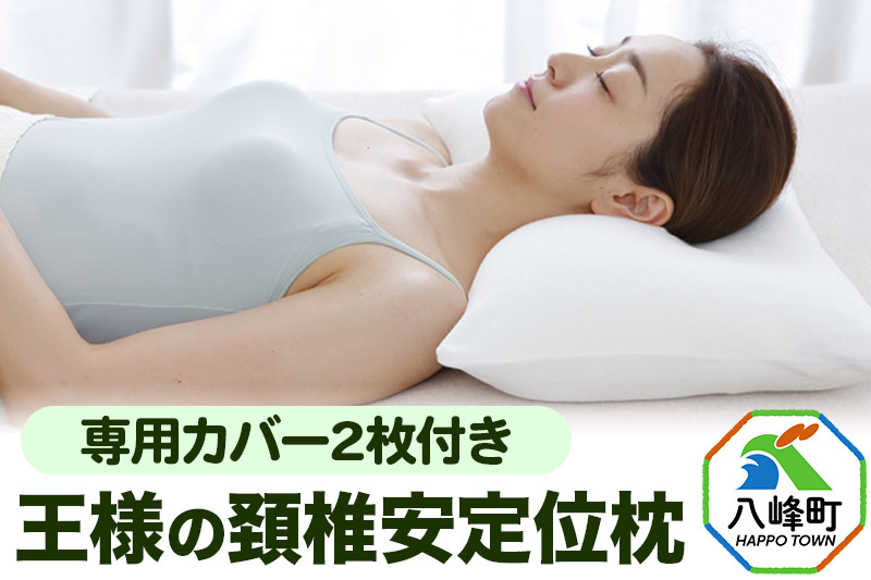 枕 まくら 王様の頚椎安定位枕 専用カバー 2枚付き 王様の夢枕 王様シリーズ 安眠枕 洗える 頸椎 まくらカバー ストレートネック 肩 睡眠 寝心地 日本製 ギフト プレゼント 秋田県 寝返り 柔らかい 横向き 寝姿勢 王様 おすすめ 仰向け 首 支える