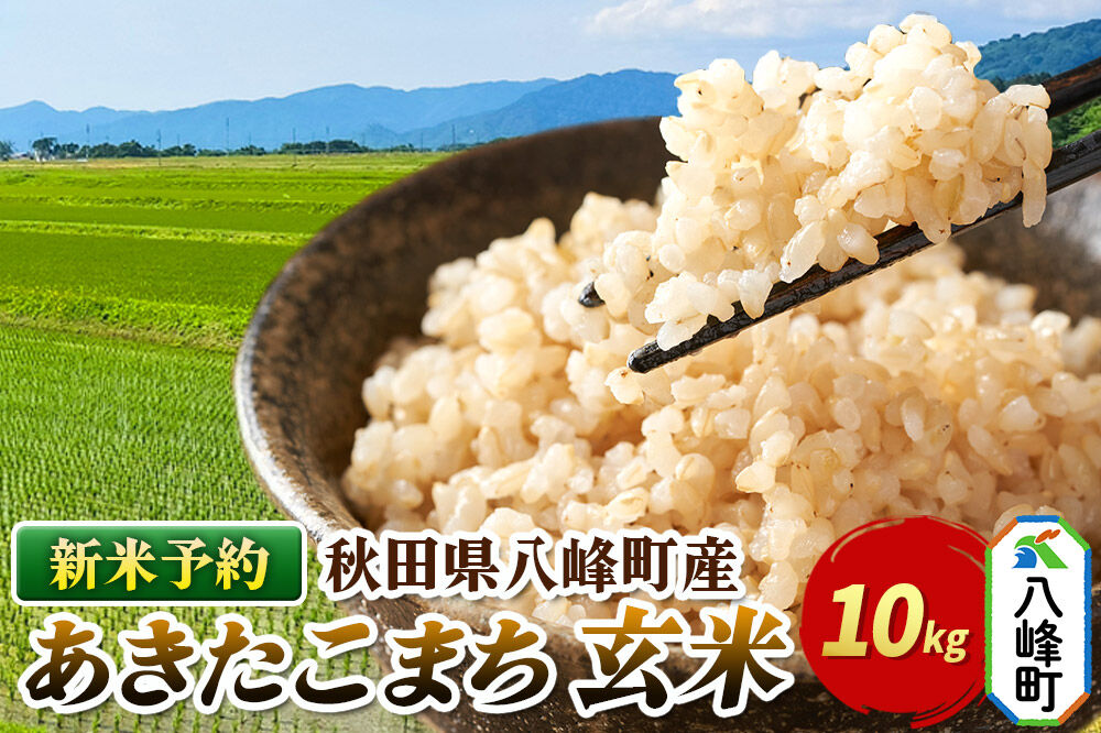 ＜令和8年産 新米予約＞【玄米】令和8産米 八峰町産 あきたこまち 10kg [先行予約 玄米 ブランド米 ご飯 ごはん]