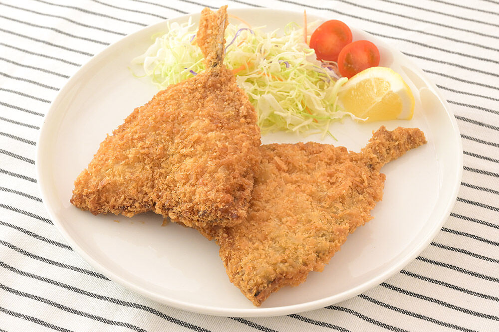 秋田県産アジで作ったアジフライ 5枚入リ×1袋 レンジでチンする簡単便利　 [レンチン 簡単 おかず 夕飯 お弁当 揚げ物 冷凍 魚料理 鯵]