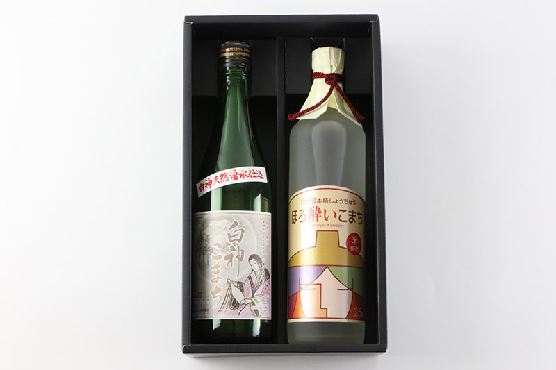 日本酒 純米吟醸酒「白神こまち」＆米焼酎「ほろ酔いこまち」セット 各720ml