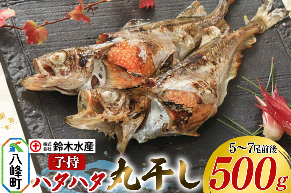 子持 ハタハタ 丸干し 5〜7尾前後 500g はたはた 鰰 子持 はたはた 子持ハタハタ 丸干し ぶりこ 鈴木水産 秋田県 八峰町