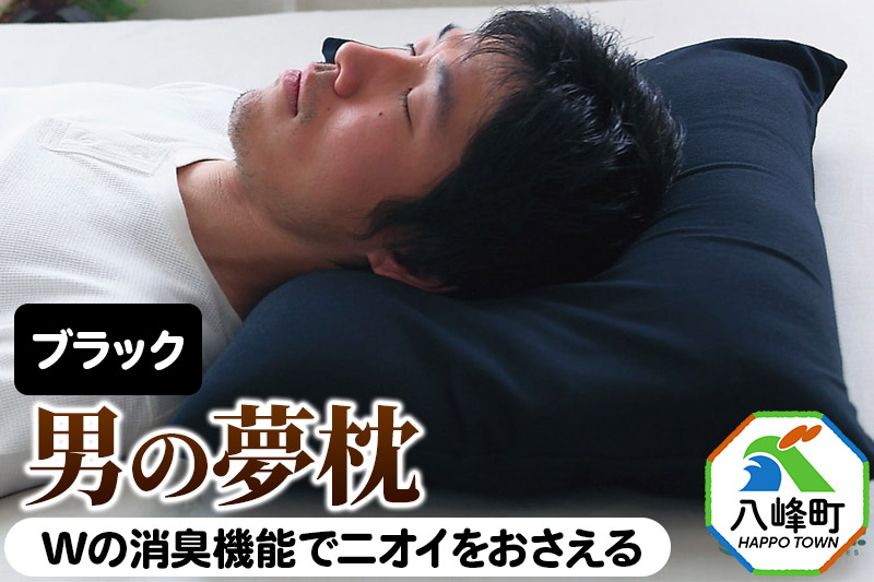 男の夢枕 ビーズ 素材 洗える 消臭 枕カバー 付き 王様の夢枕 王様シリーズ 男性用 安眠枕 ピロー 日本製 快眠 加齢臭 寝汗 ニオイ 臭い 秋田県 父の日 誕生日 ギフト プレゼント 王様 硬め 首 黒 安眠 男性 におい 寝具 低め 人気 男 まくら まくらカバー