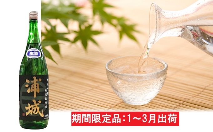 無濾過本生原酒「浦城」720ml×1本 純米吟醸 お酒 日本酒 純米吟醸酒 期間限定 純米吟醸無濾過 季節限定酒 