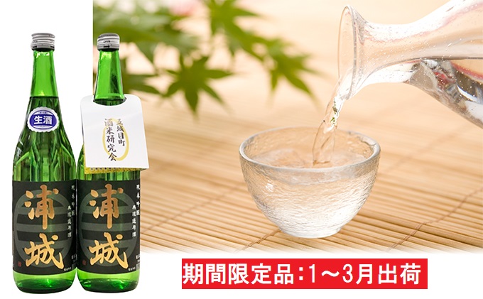 無濾過本生原酒「浦城」720ml×2本 純米吟醸 お酒 純米吟醸酒 期間限定 純米吟醸無濾過 日本酒 