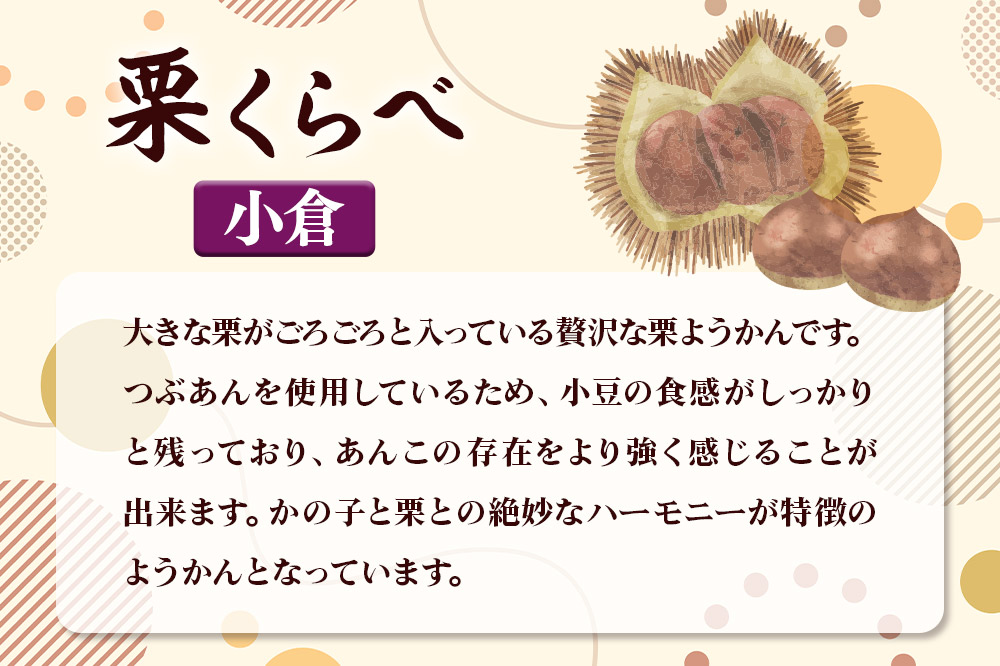 栗くらべ 小倉 1本 栗ようかん 栗羊羹 栗