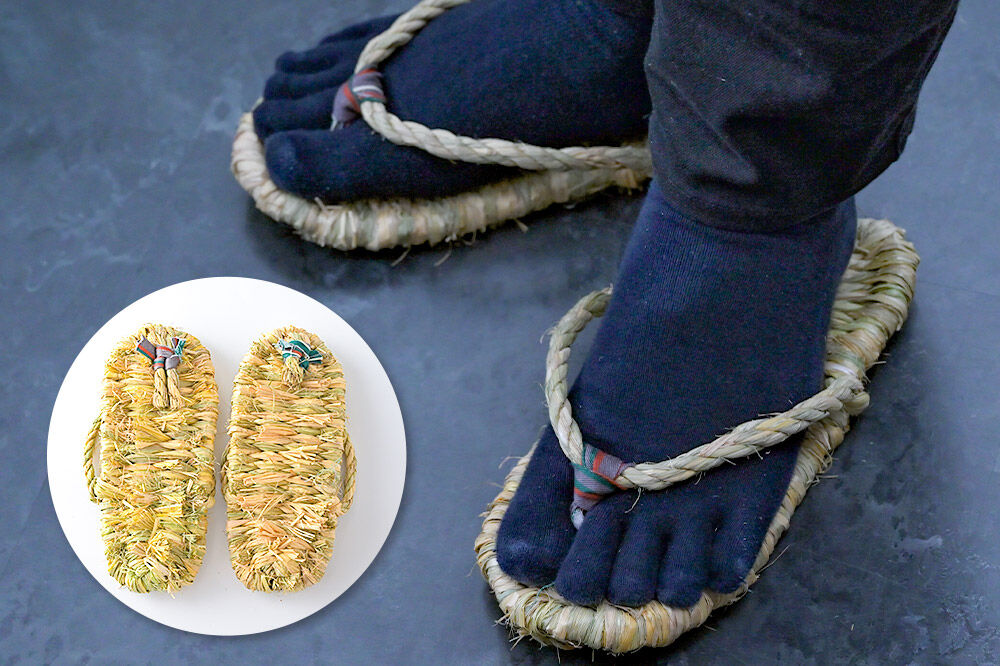 わら細工 藁ぞうり 藁草履 秋田県美郷町産藁使用 [藁細工 わら]