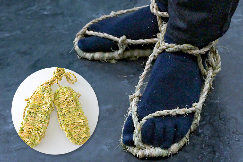 わら細工 わらじ 秋田県美郷町産藁使用 [藁細工 わら]