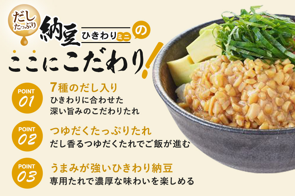 ヤマダフーズ だしたっぷり 納豆ひきわりミニ 3パック×12個（計36個）