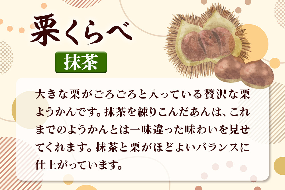 栗くらべ 抹茶 2本セット 栗ようかん 栗羊羹 栗