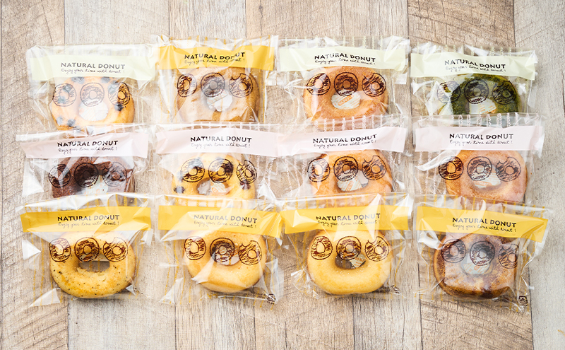 ヘルシー 焼きドーナツ 12個［菓子舗 木村屋］西馬音内 老舗【お菓子 スイーツ ドーナツ 焼菓子 プレーン チョコ 抹茶 いちご 秋田 羽後】