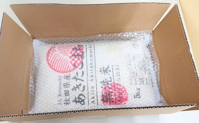 定期便2ヶ月 無洗米 秋田県産 あきたこまち 10kg (5kg×2袋)×2回 計20kg 令和5年産