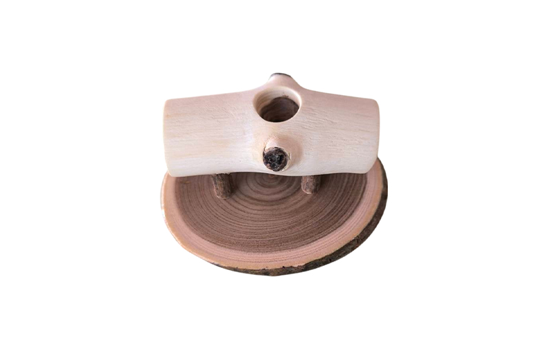 木製 エンジュのやすらぎアロマウッド 台座付き（無塗装） 森の香り木［長者森工房］秋田県 羽後町【アロマ ディフューザー リビング インテリア 天然木 無地 雑貨 おしゃれ 和風 縁起物】