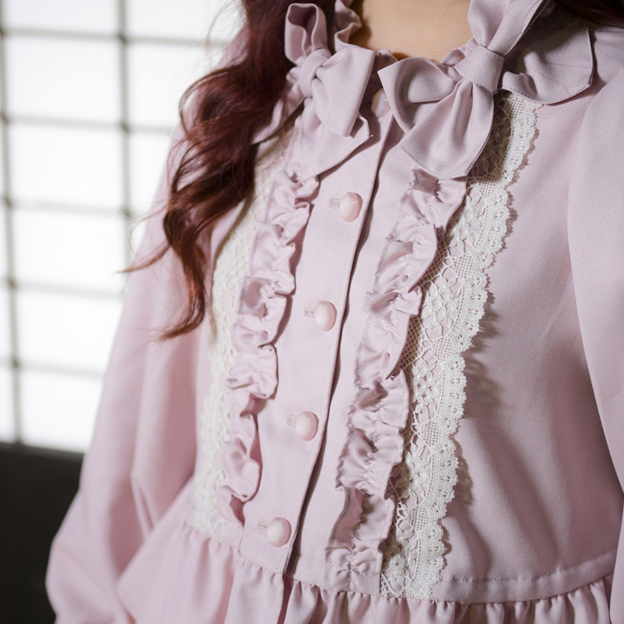 先行予約 アトリエ小町　クラシカルドールジャケット　無地 ピンク Lサイズ　青木美沙子さんコラボ [ 服 ロリータ ロリータファッション スイートロリータ 可愛い レディース 姫 お姫様 ]