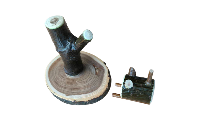 木製 木登り猫のオブジェ 癒しの置物［長者森工房］ 秋田県 羽後町 【 インテリア 雑貨 置物 おしゃれ かわいい 猫 グッズ 天然木 ギフト 縁起物 】