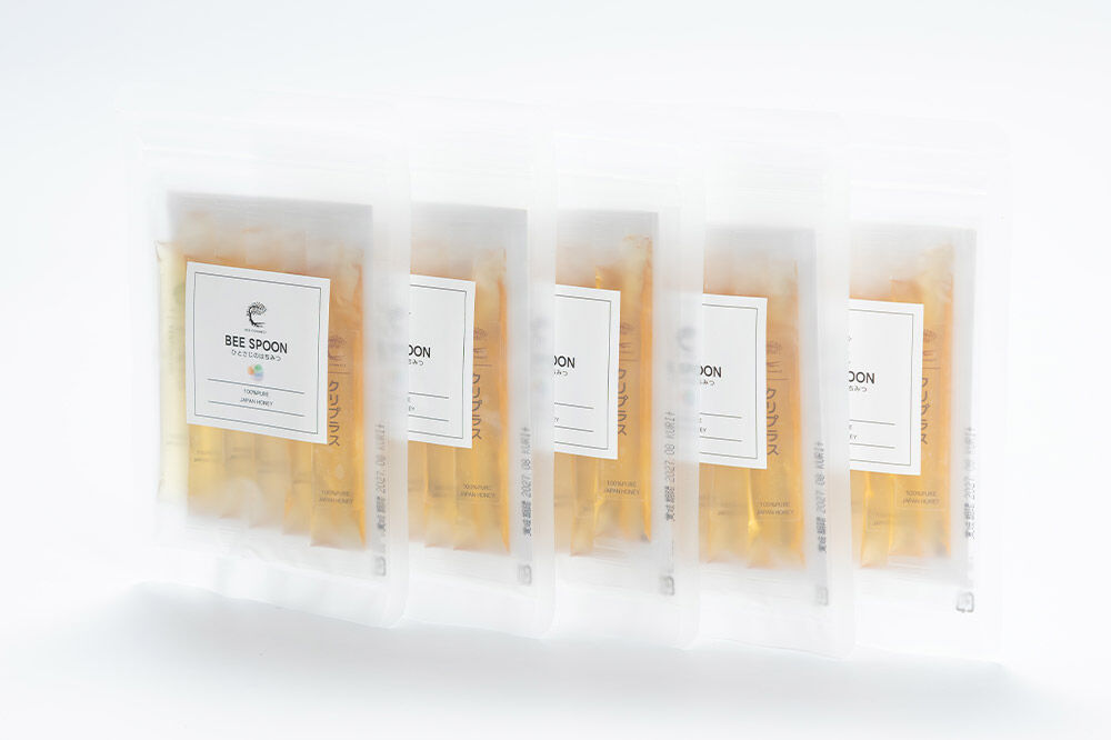 BEE SPOON 3種（7g×各2本）×5セット＜ゆうパケット＞ [BEE CONNECT はちみつ ハチミツ 蜂蜜 セット スティック マロニエ 栃 トチ 栗 玄圃梨 秋田県産]