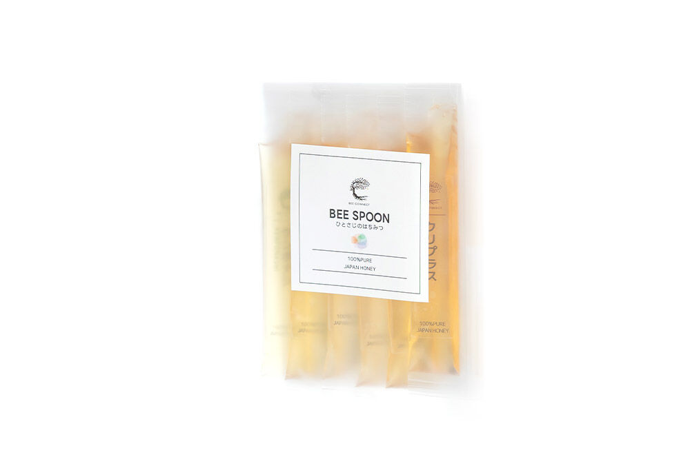 BEE SPOON 3種（7g×各2本）×1セット＜ゆうパケット＞ [BEE CONNECT はちみつ ハチミツ 蜂蜜 セット スティック マロニエ 栃 トチ 栗 玄圃梨 秋田県産]