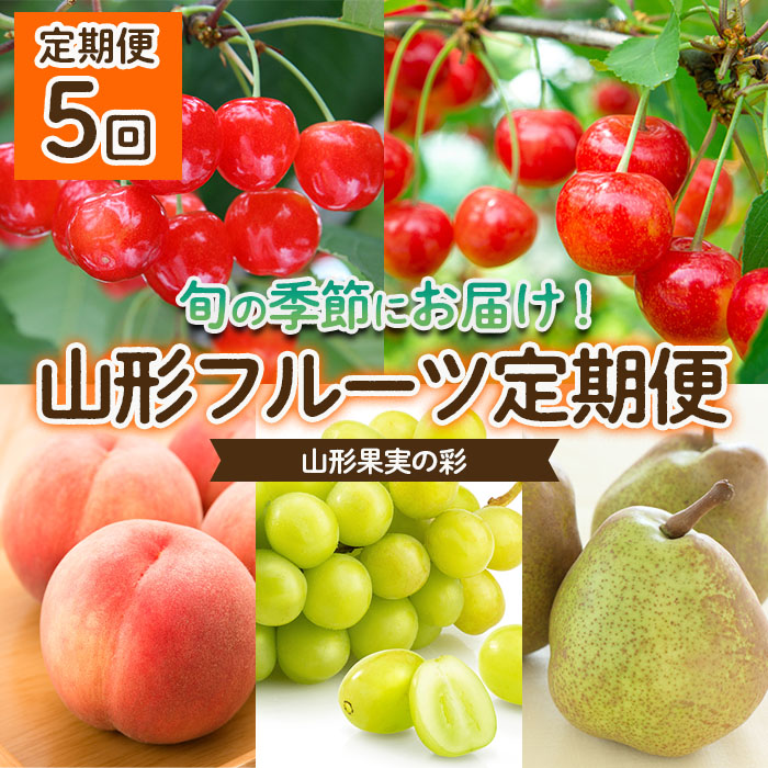 【定期便5回】山形果実の彩 【令和7年産先行予約】FU22-942