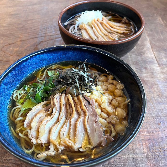 専門店の味！『肉そば・鳥中華 ざぶん』肉そばと鳥中華セット(各2人前・計4食入) FZ22-535