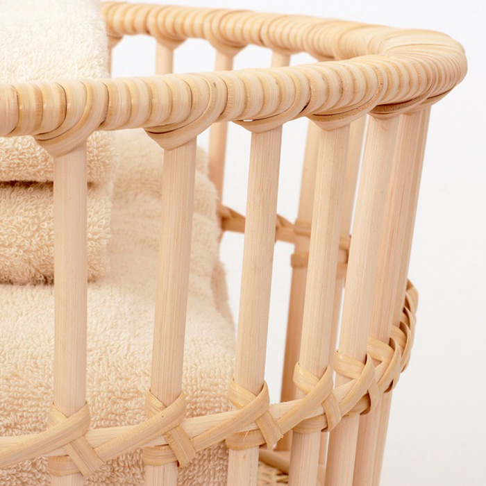 籐かご ハイルシリーズ Round-600【山形エクセレントデザイン賞受賞】 FZ25-968